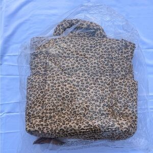 Beis Leopard Print Diaper Bag